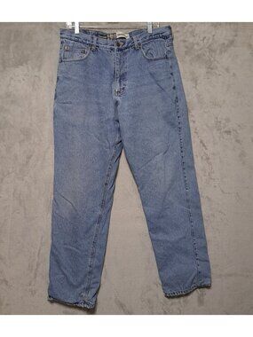 Guide Gear 36X32 Flannel Lined Jeans Blue Medium Wash Denim Warm Winter Pants